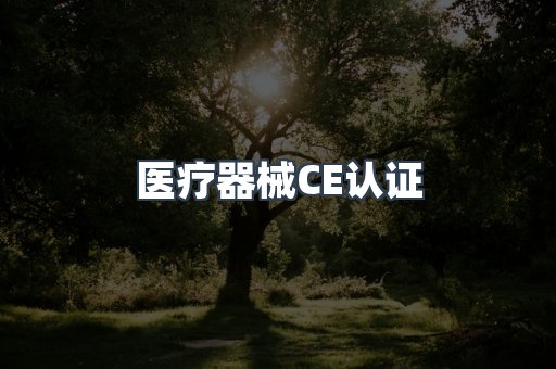 医疗器械CE认证